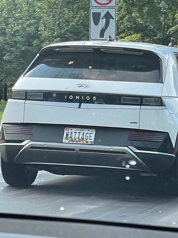 WATTAGE vanity license plate