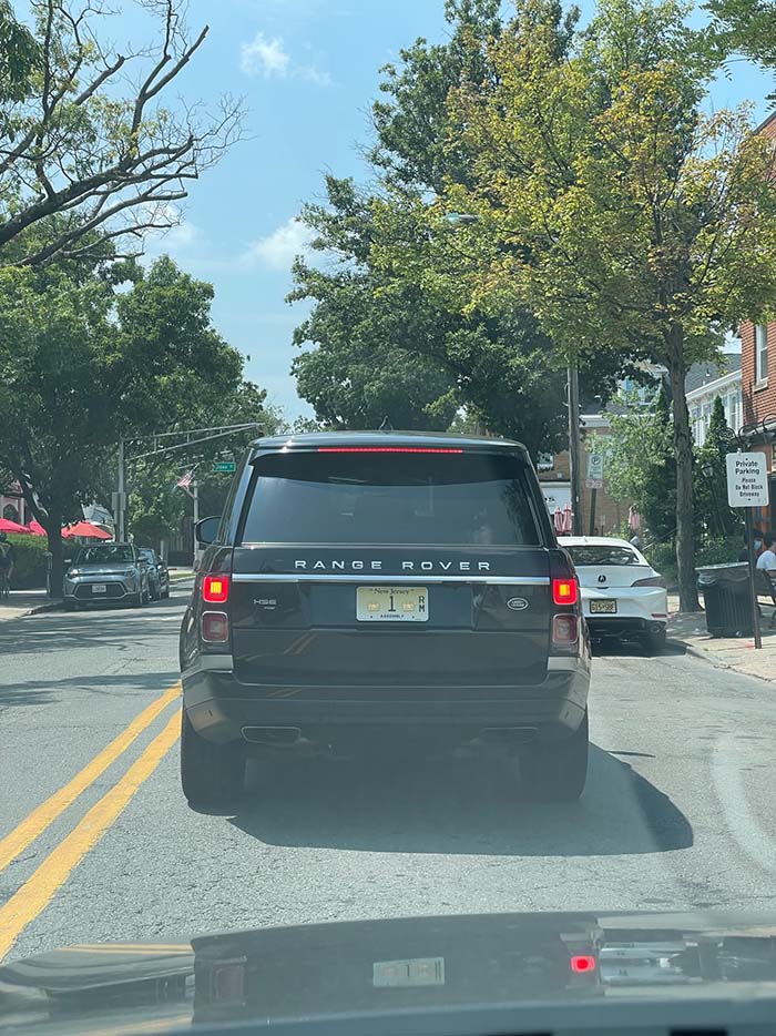 1 vanity license plate