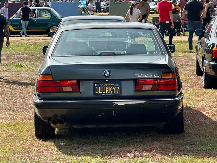 1LUKKY7 vanity license plate meaning One Lucky 7-series (BMW)