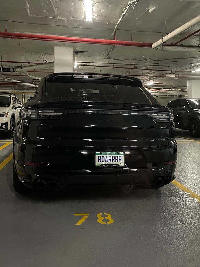 ROARRRR vanity license plate meaning Roar!