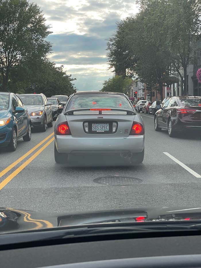 SUSSPEC vanity license plate
