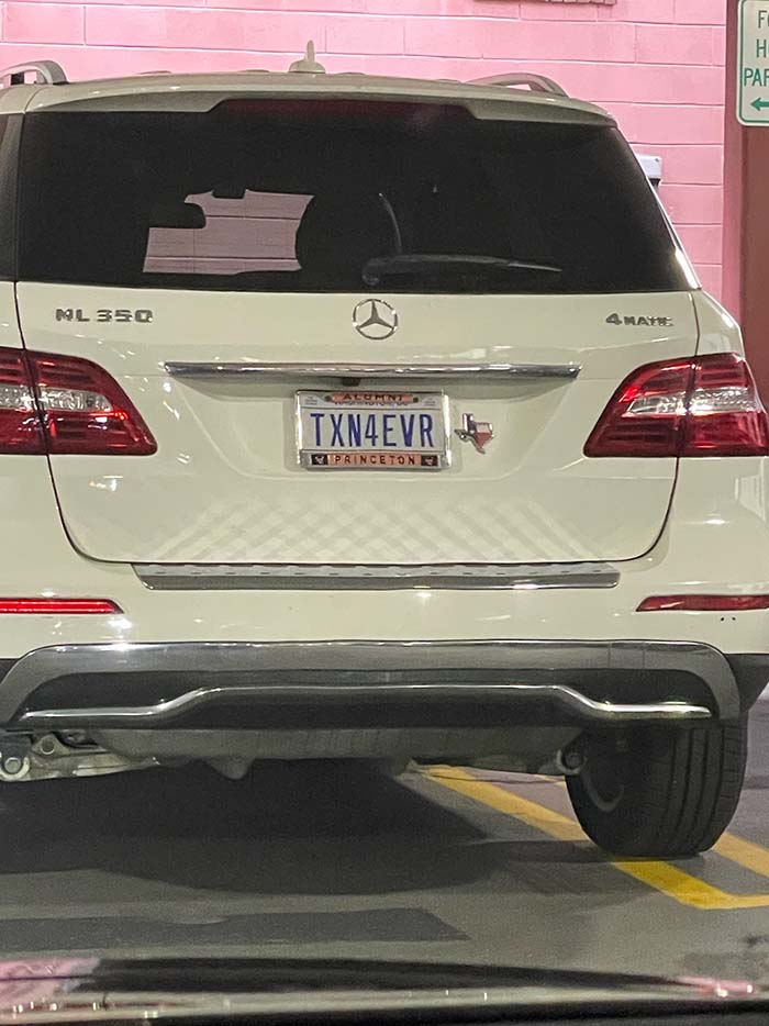 TXN4EVR vanity license plate