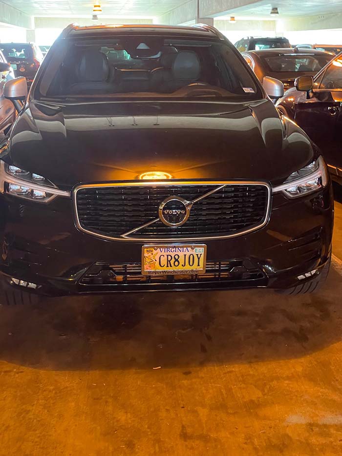 CR8JOY vanity license plate