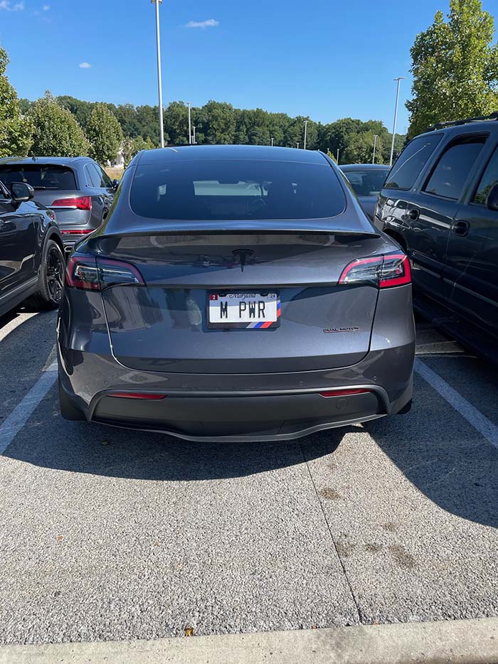 MPWR vanity license plate meaning Empower