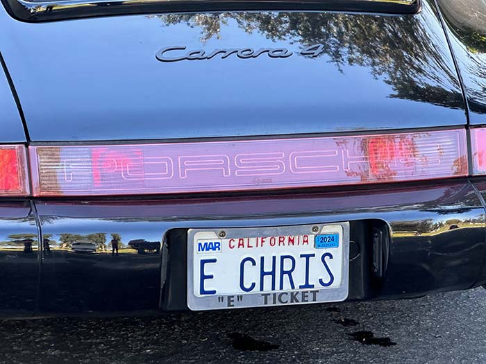 ECHRIS vanity license plate
