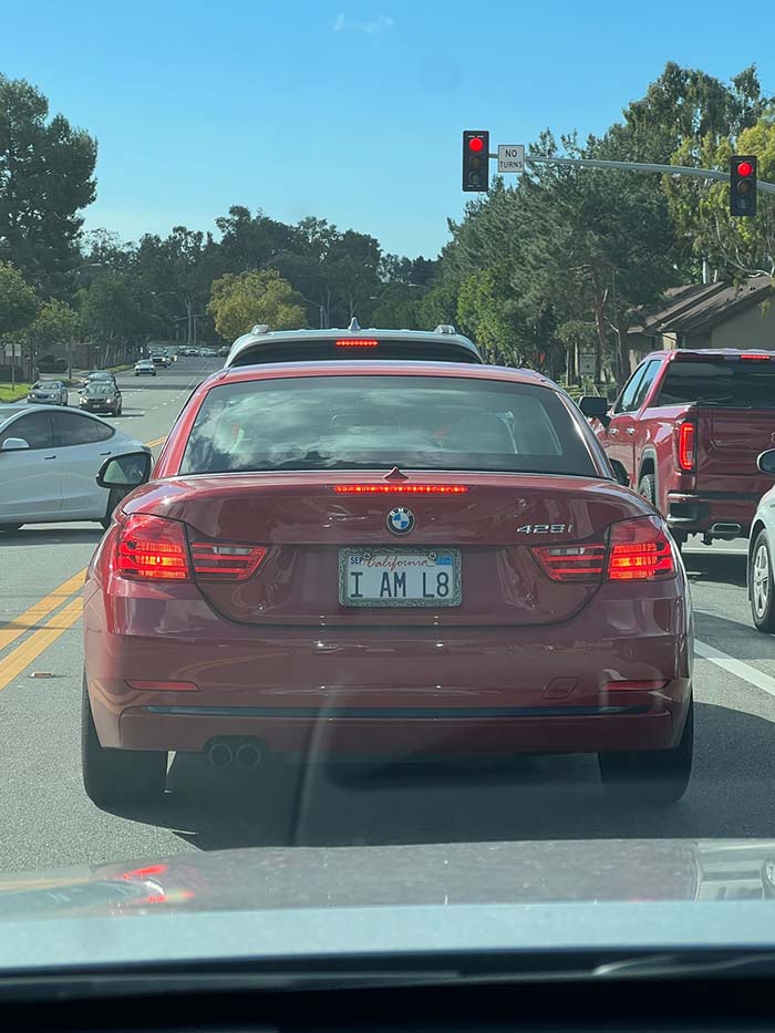 IAML8 vanity license plate