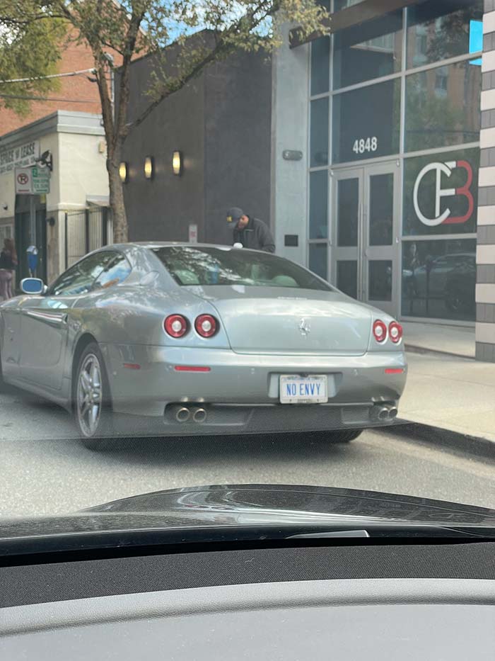 NOENVY vanity license plate