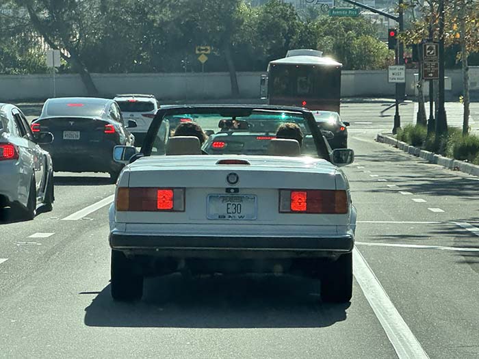 E30 vanity license plate meaning E30 (BMW chassis code)