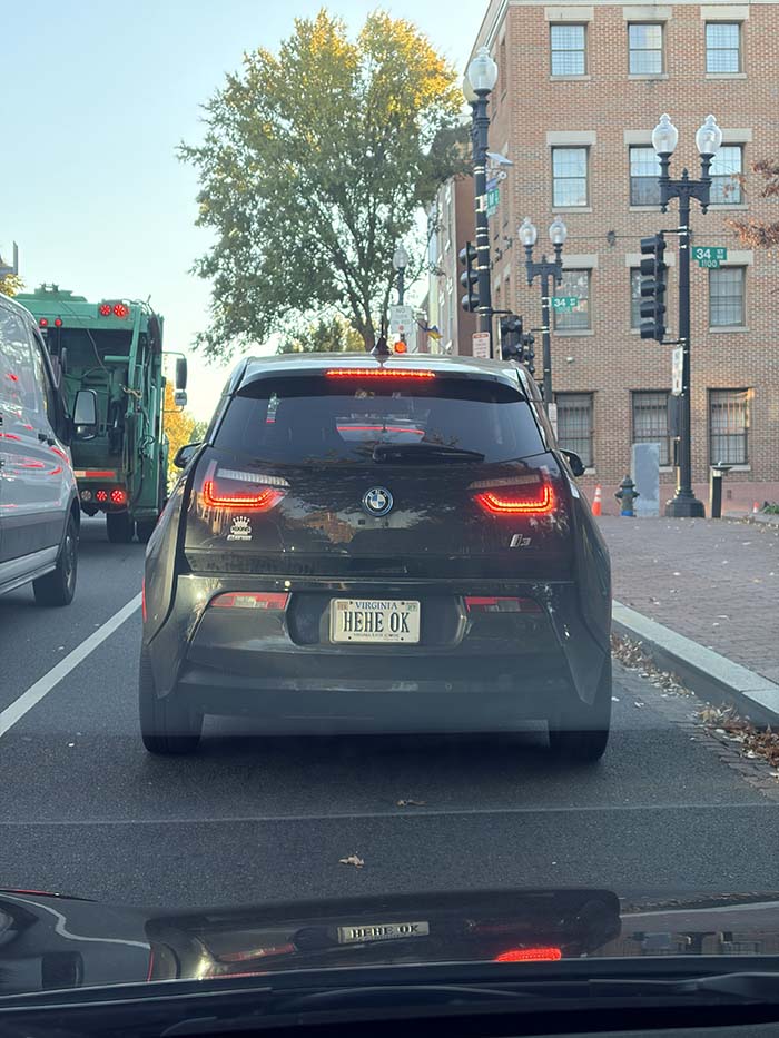 HEHEOK vanity license plate meaning Hehe Okay