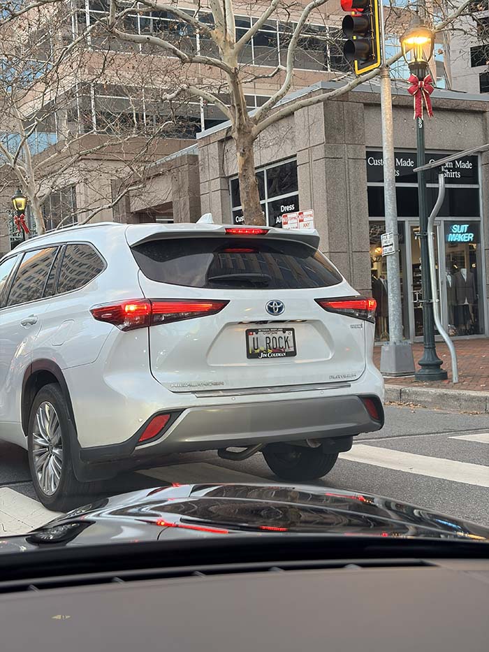 UROCK vanity license plate