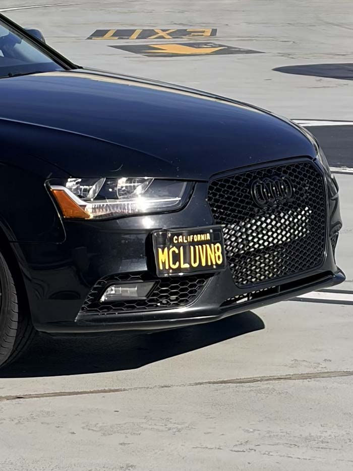 MCLUVN8 vanity license plate