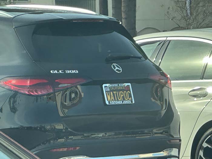 WATUPOC vanity license plate