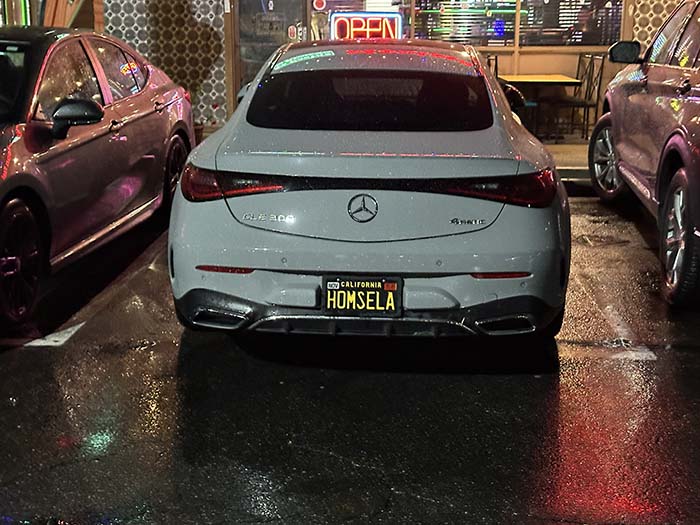 HOMSELA vanity license plate