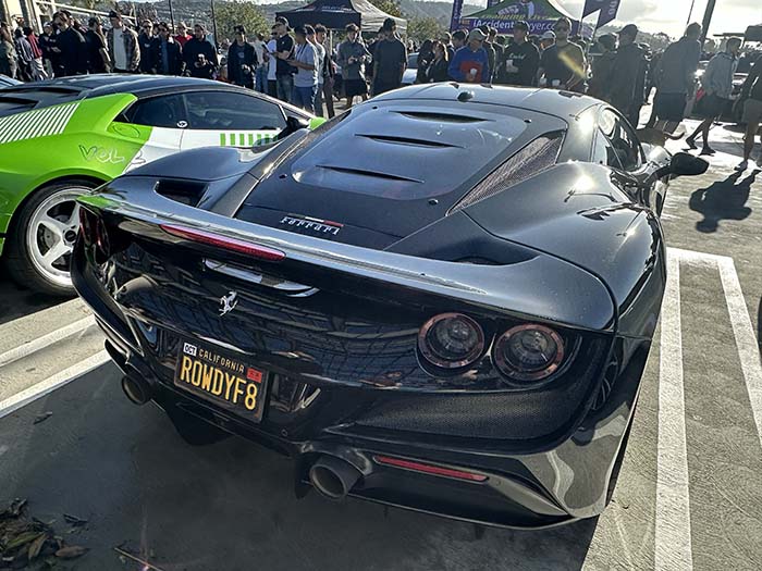 ROWDYF8 vanity license plate meaning Rowdy Fate (Ferrari F8)