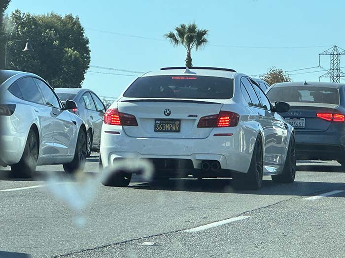 S63MPWR vanity license plate meaning (BMW engine code) S63 M Power