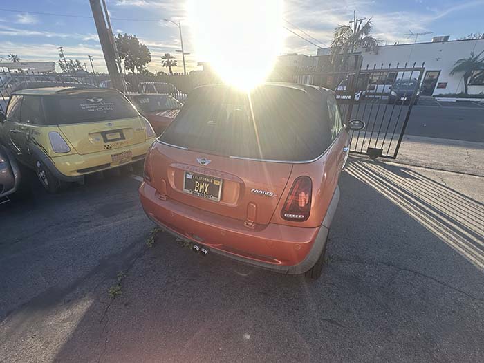 BMX vanity license plate