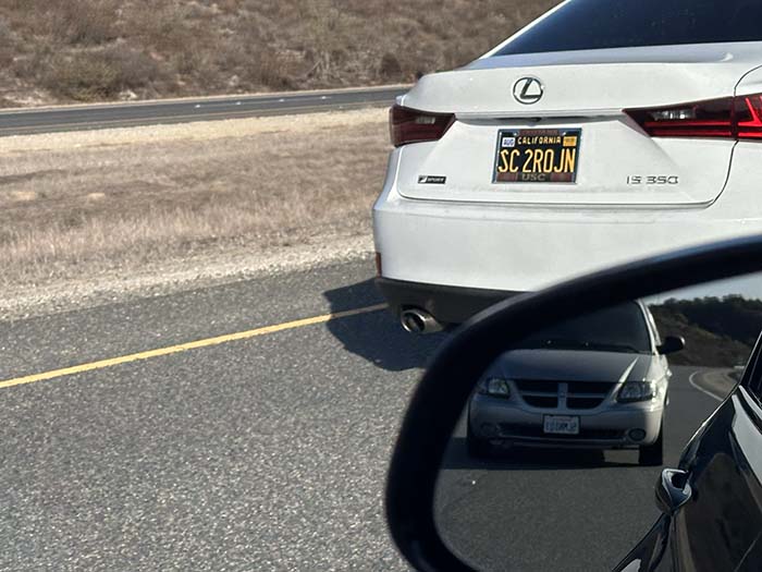 SC2ROJN vanity license plate