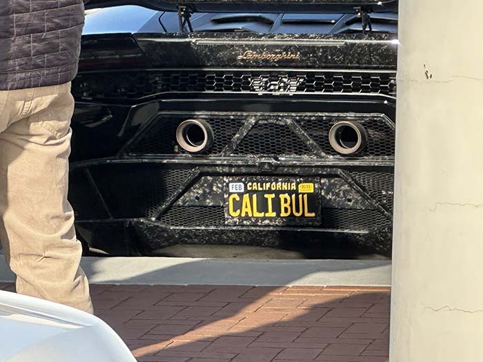 CALIBUL vanity license plate meaning California Bull (Lamborghini)