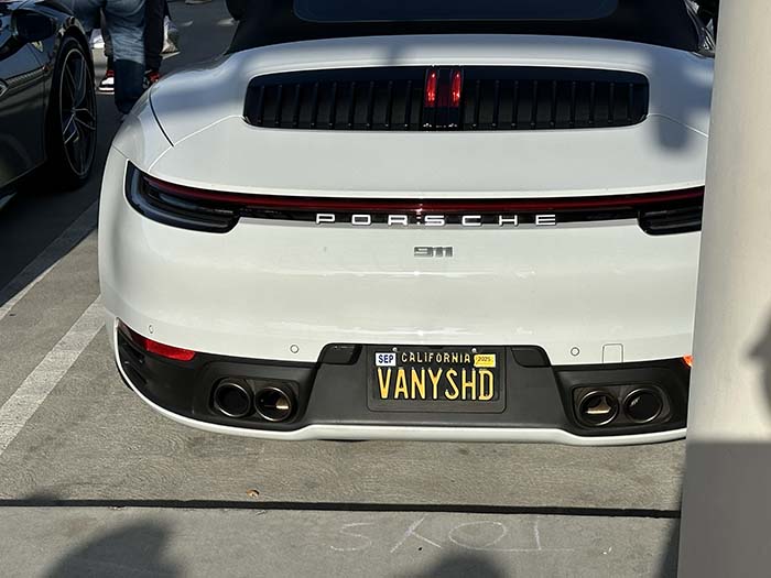 VANYSHD vanity license plate meaning Vanished