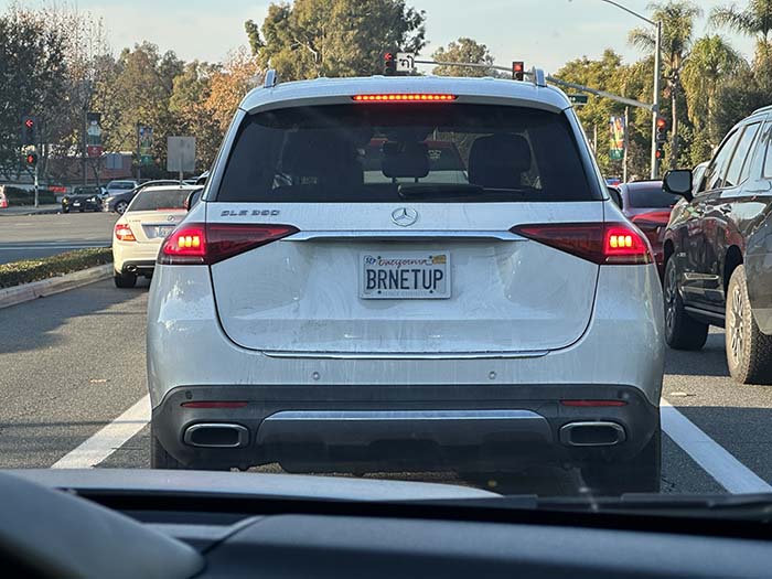 BRNETUP vanity license plate