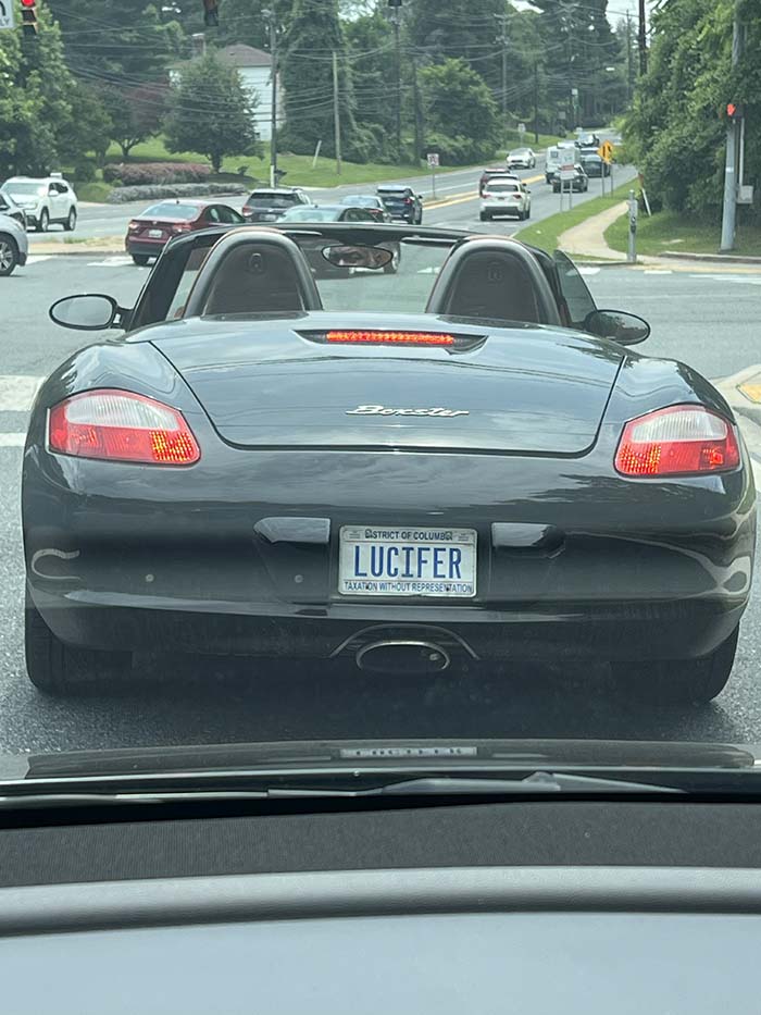 LUCIFER vanity license plate meaning Lucifer