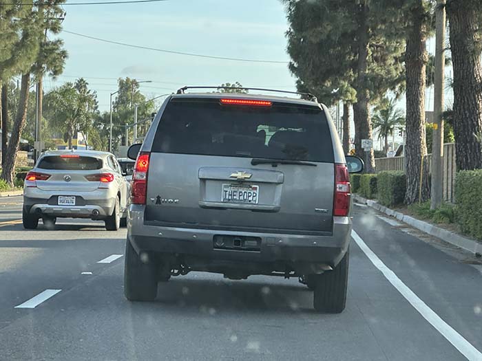 THEPOPP vanity license plate
