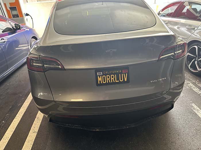 MORRLUV vanity license plate meaning More Love