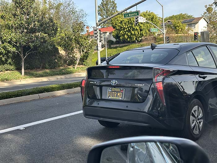 FUTRMD vanity license plate