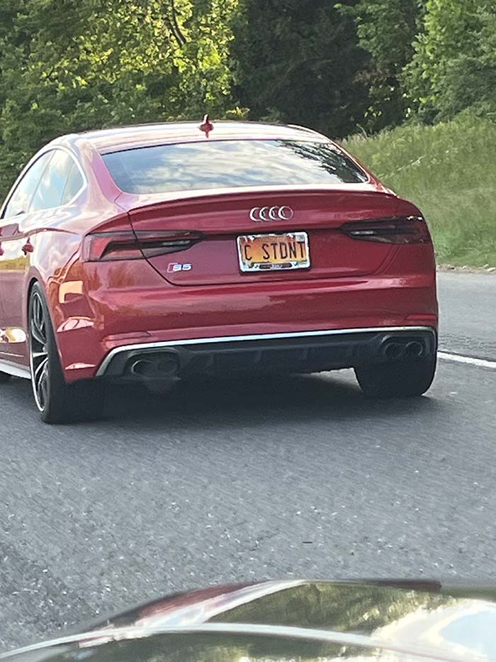CSTDNT vanity license plate