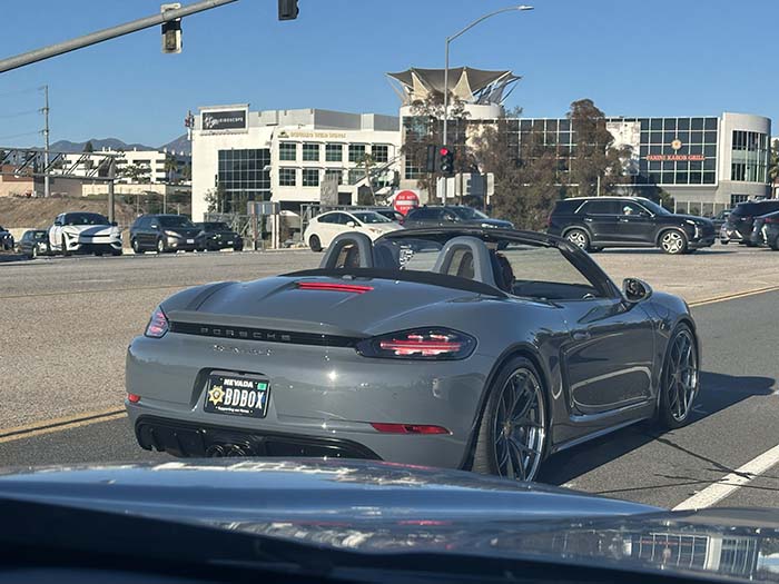 BDBOX vanity license plate meaning Bad (Porsche) Boxster