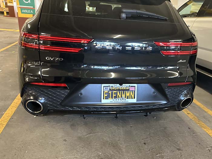 F1ENWMN vanity license plate meaning Fine Woman