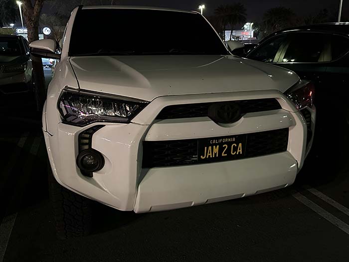 JAM2CA vanity license plate meaning Jamaica to California