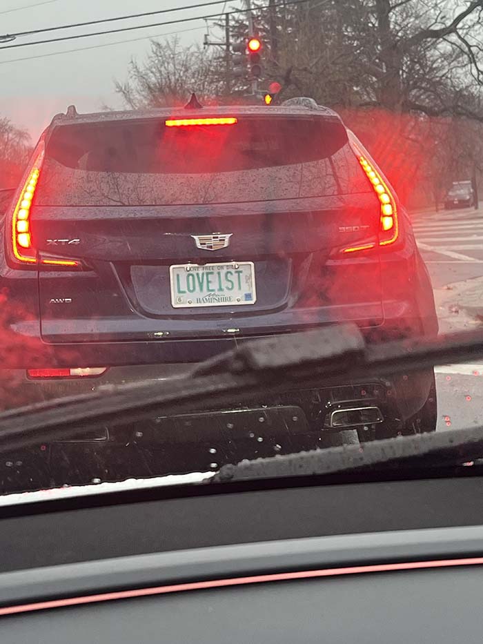 LOVE1ST vanity license plate