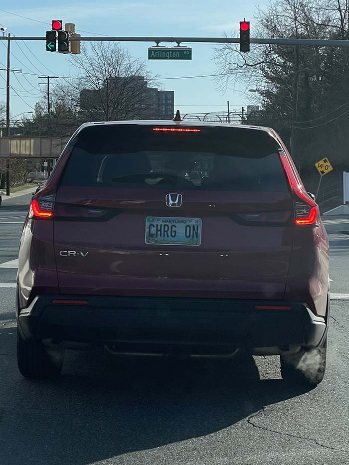 CHRGON vanity license plate
