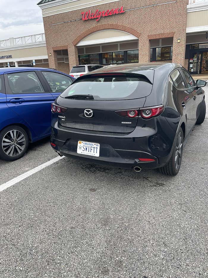 SWIFTT vanity license plate