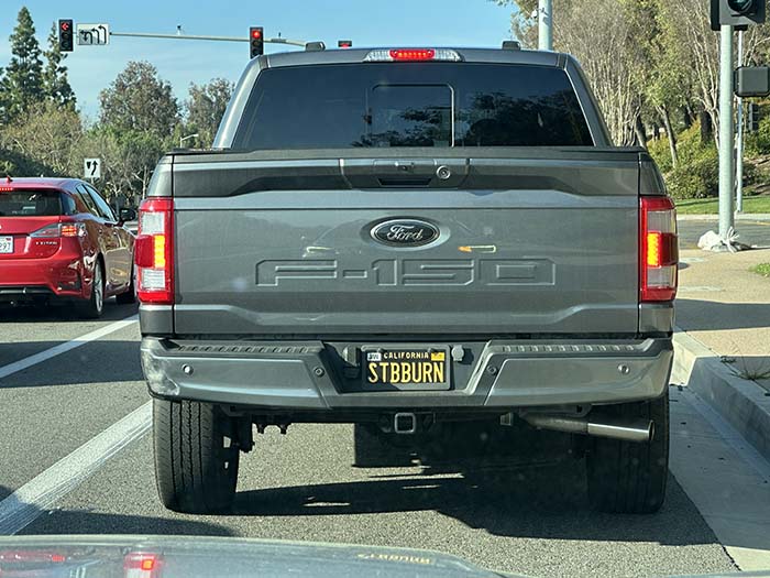 STBBURN vanity license plate