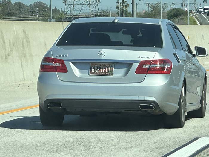 GRETFUL vanity license plate
