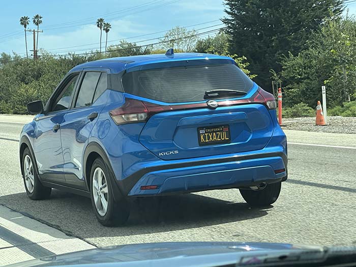 KIXAZUL vanity license plate meaning Blue (Nissan) Kicks