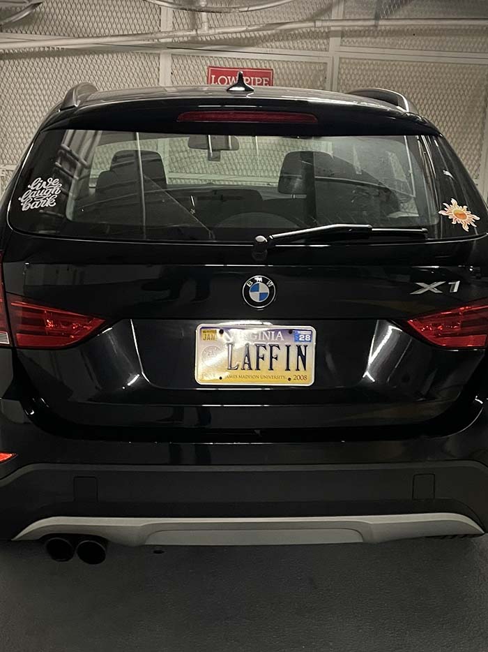 LAFFIN vanity license plate