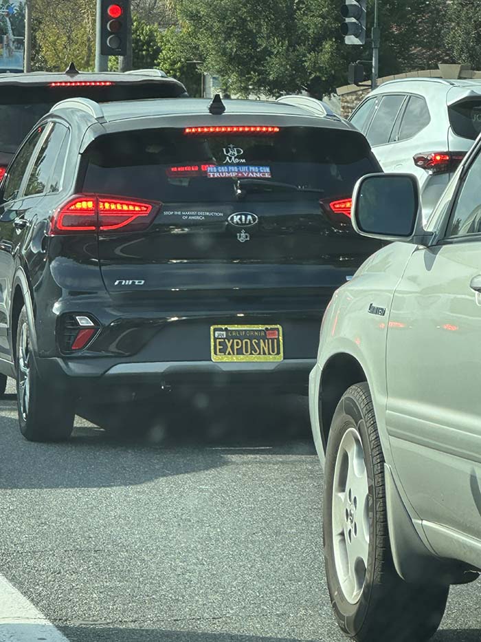 EXPOSNU vanity license plate