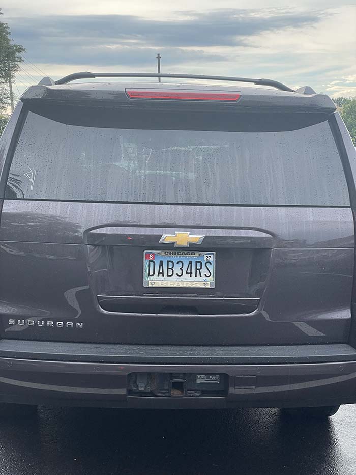 DAB34RS vanity license plate