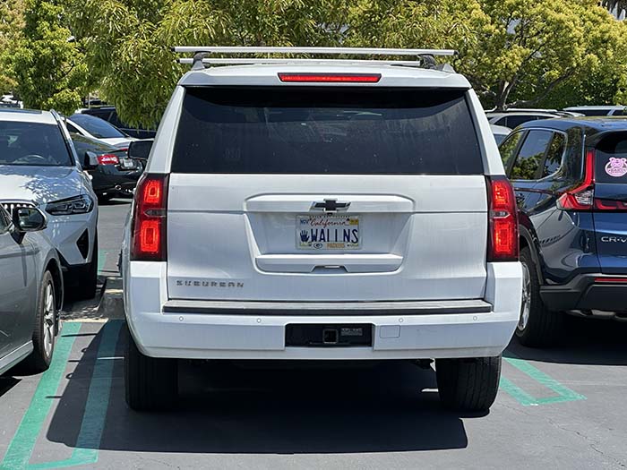 WALLNS vanity license plate meaning Hand WALLNS