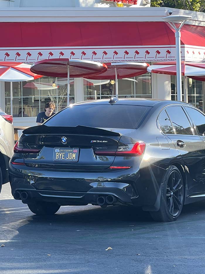 BYEJDM vanity license plate