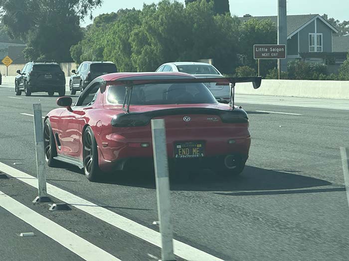 ENDME vanity license plate meaning End Me