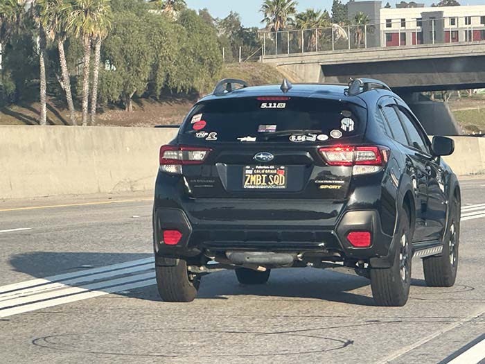 ZMBISQD vanity license plate meaning Zombie Squad