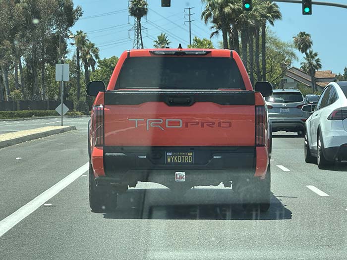 WYKDTRD vanity license plate