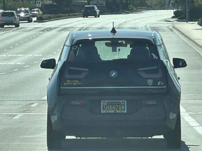 SHAHZAM vanity license plate