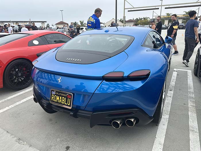 ROMABLU vanity license plate meaning Blue (Ferrari) Roma