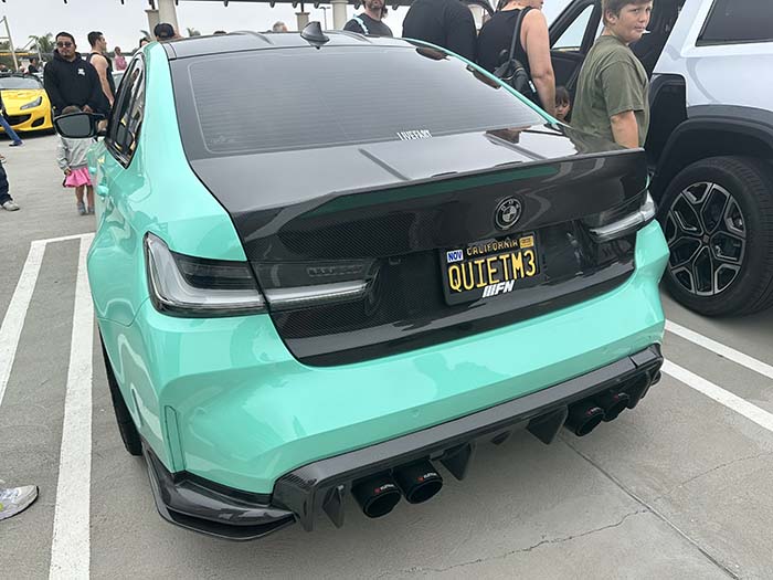 QUIETM3 vanity license plate meaning Quiet (BMW) M3