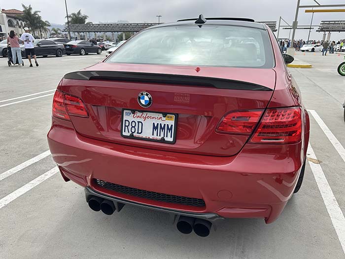 R8DMMM vanity license plate meaning Rated M (BMW M3)